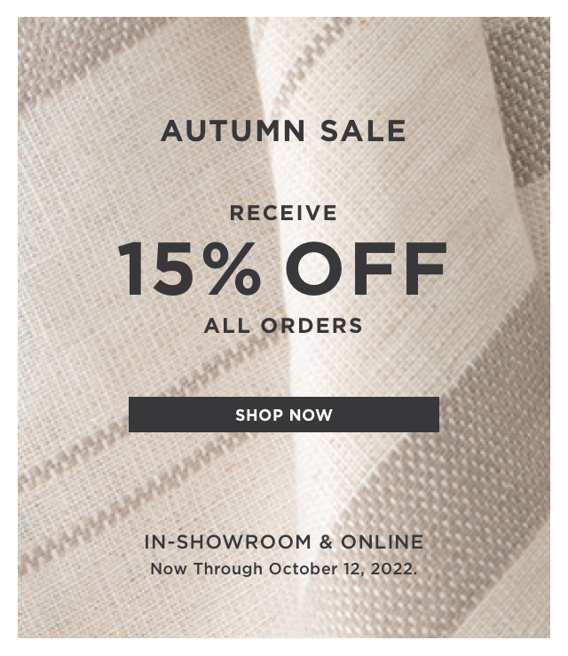 Autumn Sale. 15% Off!