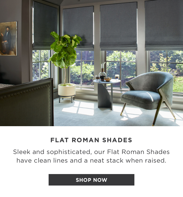 Flat Roman Shades