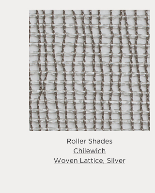 Woven Lattice, Silver