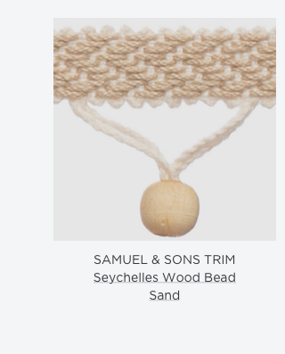 Samuel and Sons Trim, Seychelles Wood Bead Sand