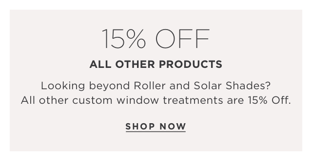 15% Off All Other Products