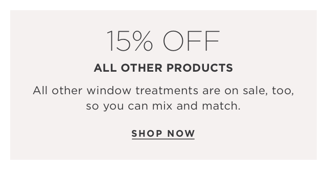 15% Off All Other Products