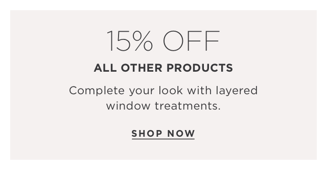 15% Off All Other Products