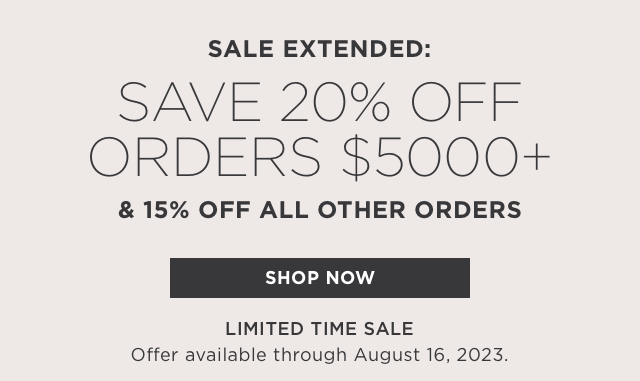 20% Off Orders $5000+