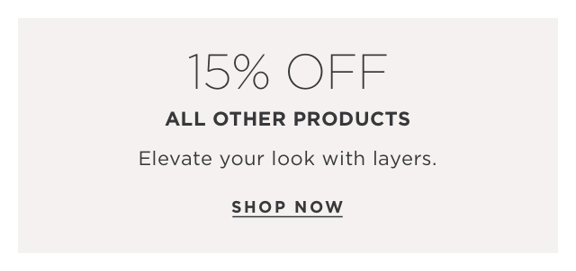 15% Off All Other Products