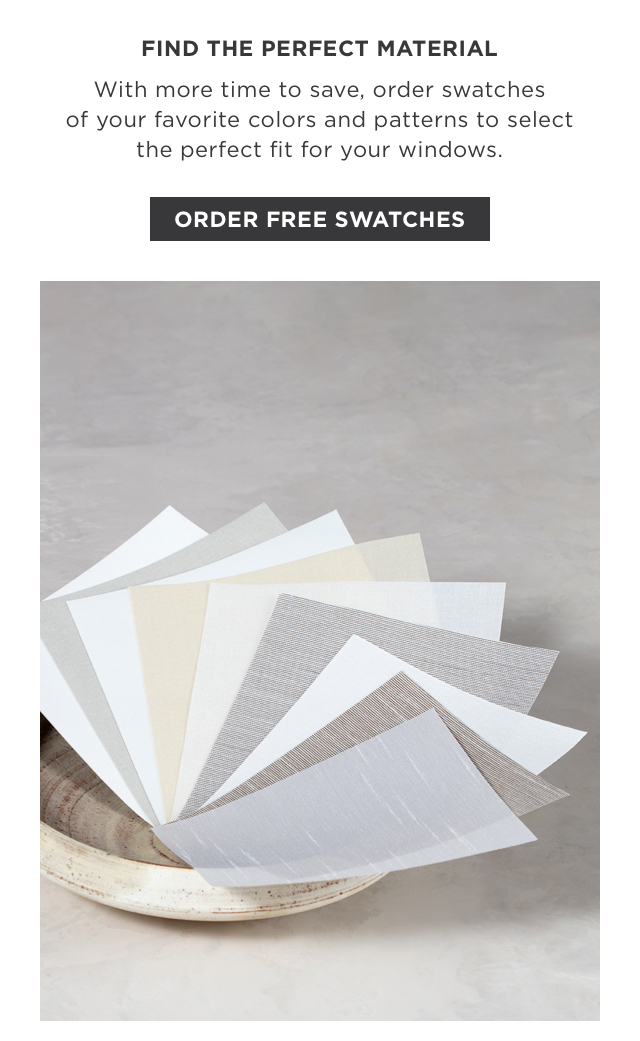 20% Off Roller Shades - Order Free Swatches