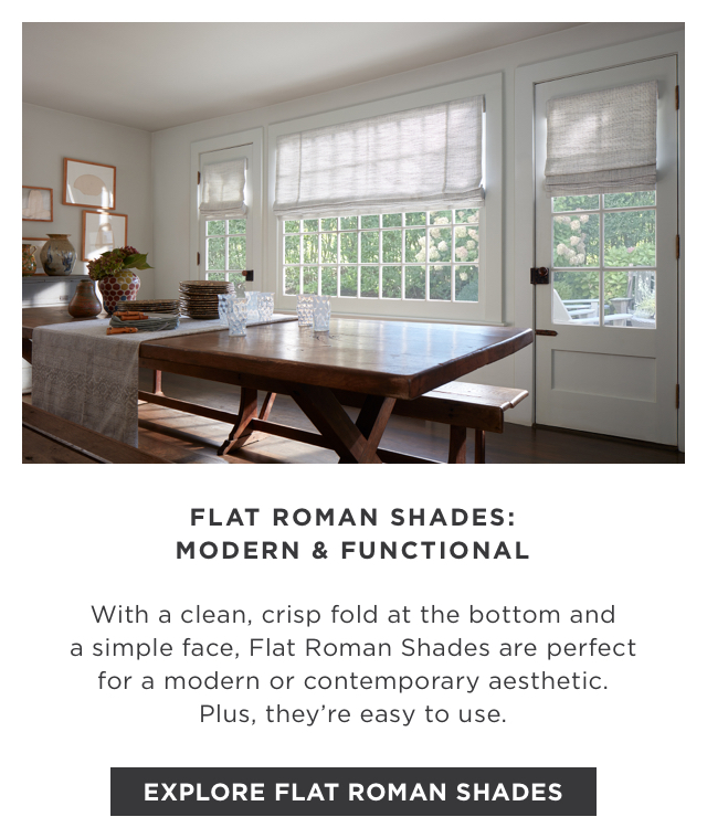 Explore Flat Roman Shades