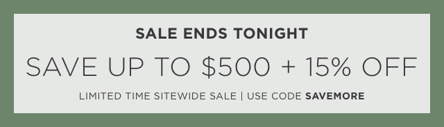 Sale Ends Tonight