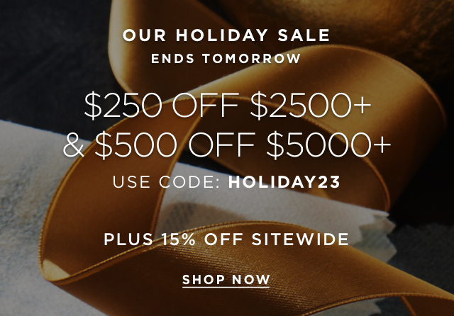 Holiday Sale Extended