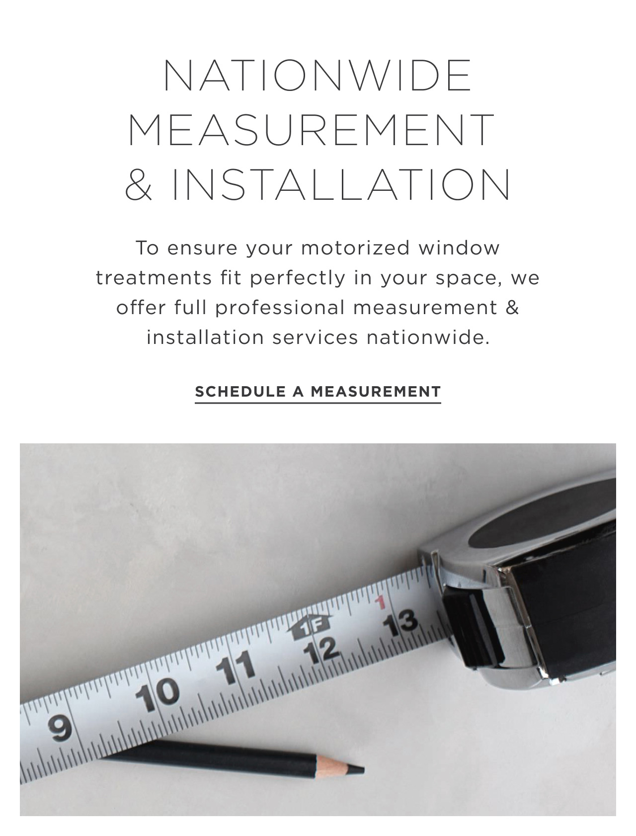 Schedule a Measurement