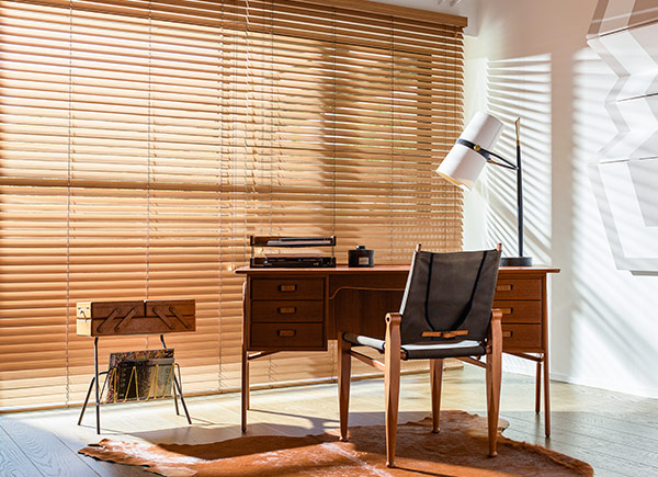 Wood Blinds | 2" High Gloss | Zebrano Wood Blinds | 2" High Gloss | Zebrano