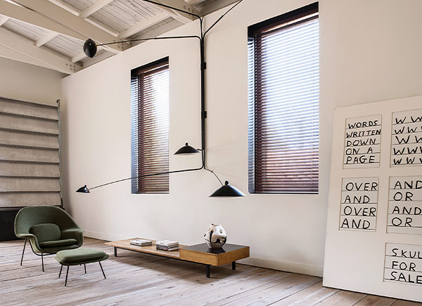 Wood Blinds | 2" Laminated | Light Walnut Wood Blinds | 2" Laminated | Light Walnut