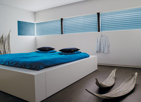Pleated Shades | Japanese Paper | Milky Blue Pleated Shades | Japanese Paper | Milky Blue