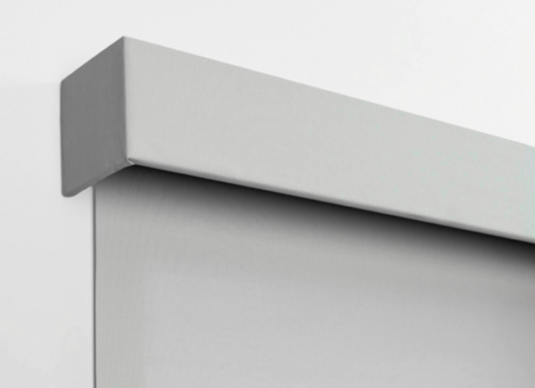 A product image shows an uphosltered valance that can be added to Roller and Solar Shades with matching material