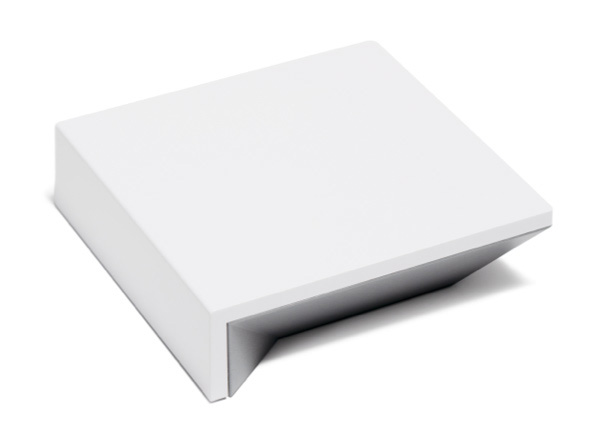The Shade Store's motorization wireless link in white with a cornered logo on a white table top The Shade Store's motorization wireless link in white with a cornered logo on a white table top