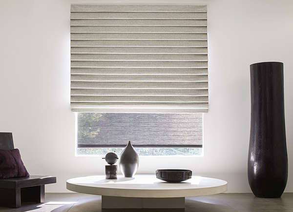 Pleated Roman Shade | Wool Blend | Fleece Pleated Roman Shade | Wool Blend | Fleece